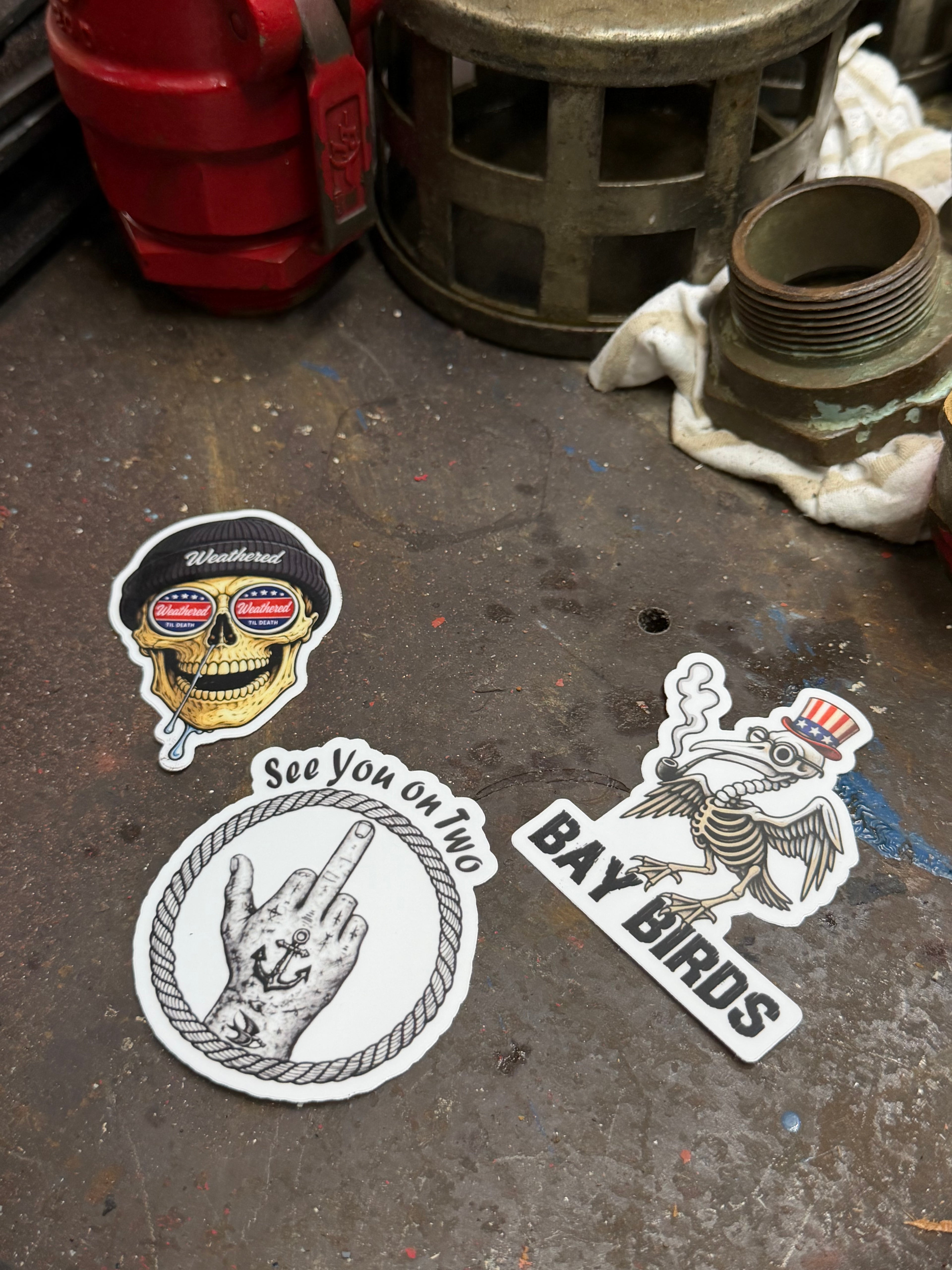 Weathered Sticker Collection